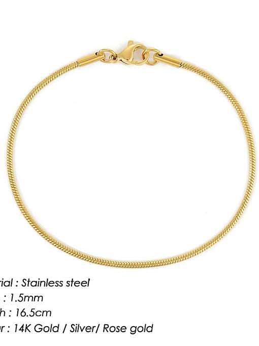 Stainless steel Snake Minimalist Link Bracelet