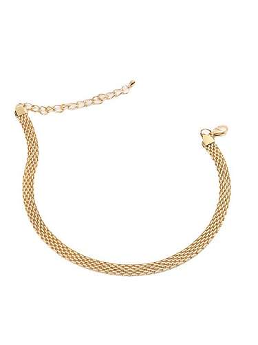 Collier minimaliste irrégulier en acier au titane