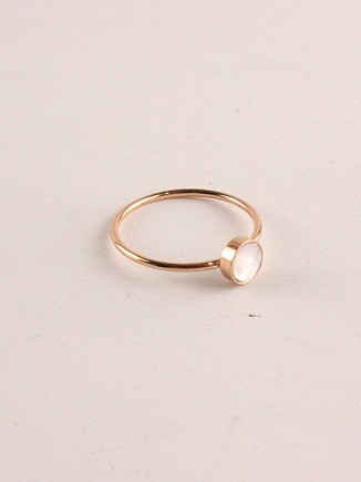 Bague Titane Plaqué Or Rose