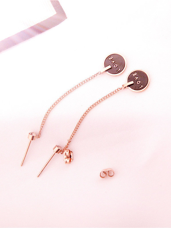 Temperament Rose Gold Plated Earrings