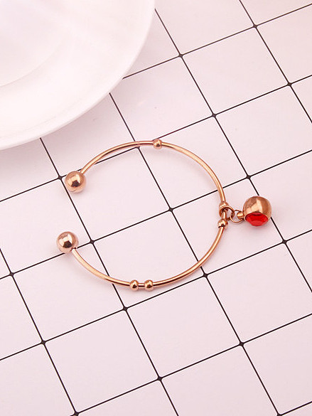 Red Stone Opening Fashion Bangle