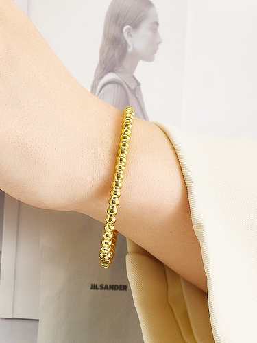 Stainless steel Geometric Minimalist Band Bangle