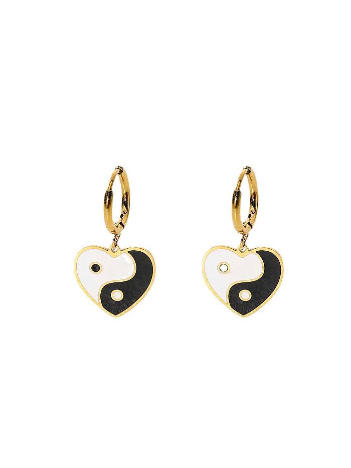 Stainless steel Heart Trend Drop Earring