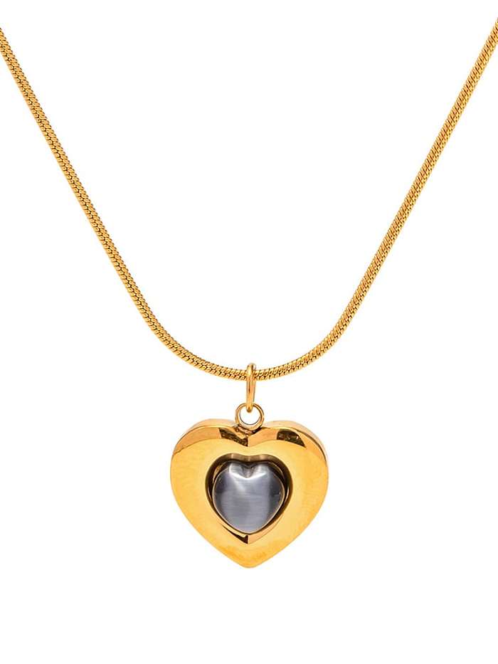 Stainless steel Heart Vintage Necklace