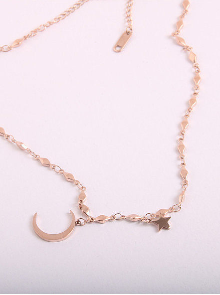 Stars and Moon Accessories Clavicle Necklace
