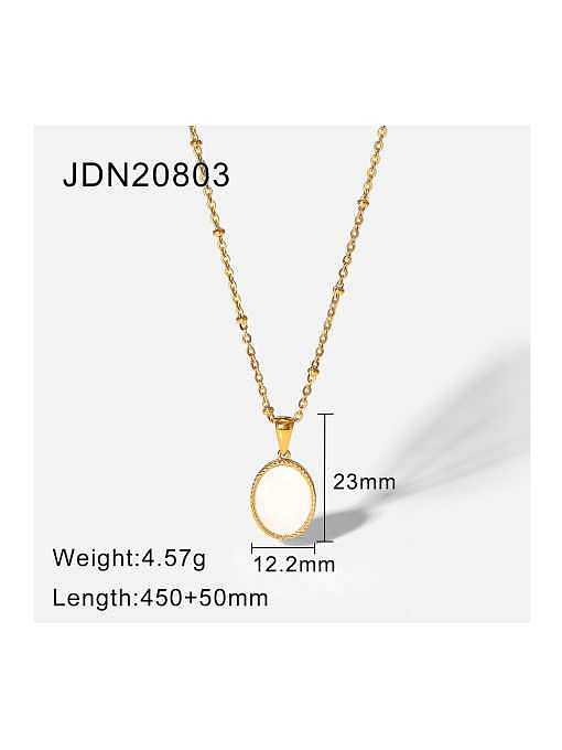 Stainless steel Shell Oval Trend Necklace