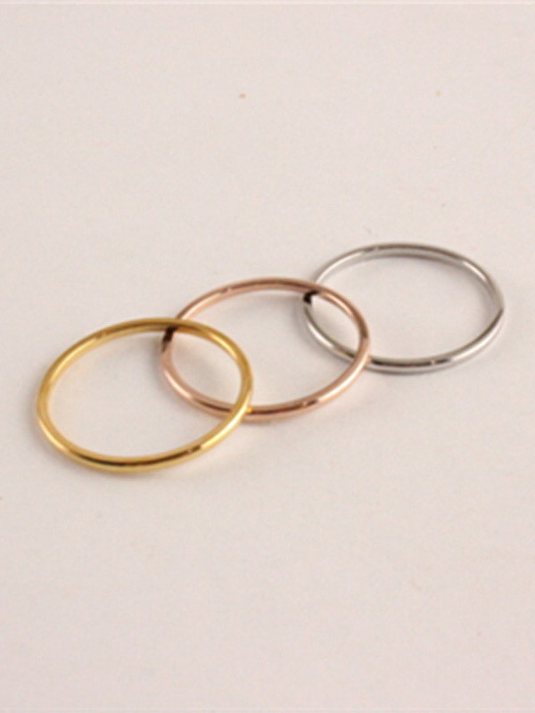 Simple Single Line Fashion Ring