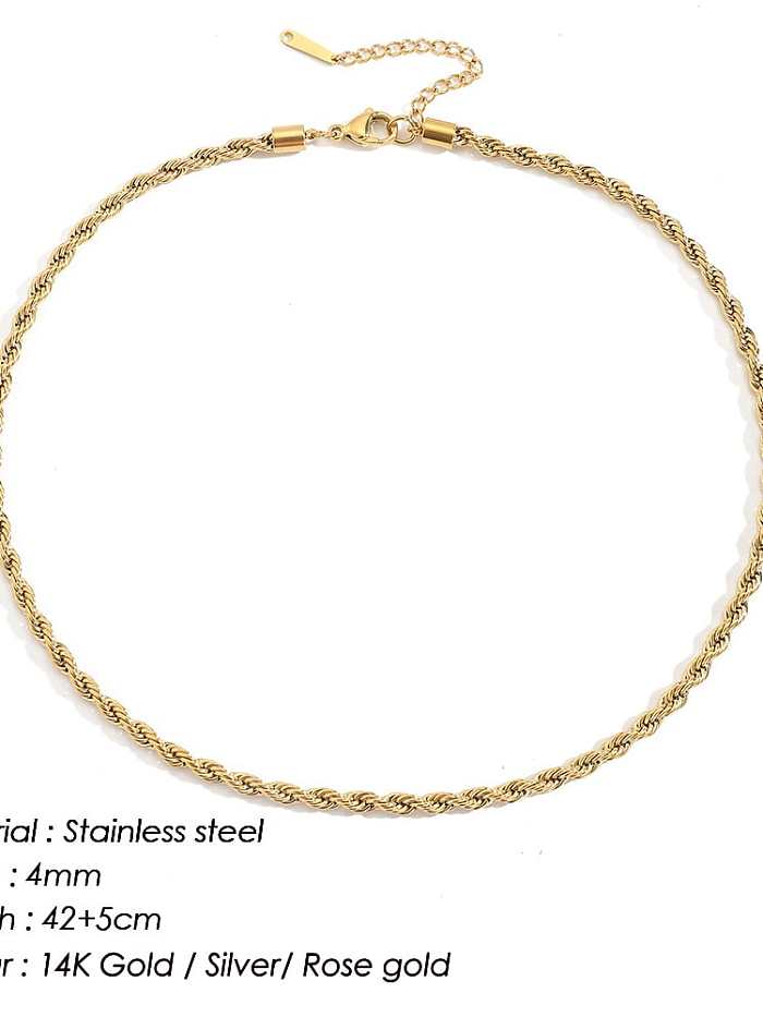 Stainless steel Irregular Minimalist Multi Strand Necklace