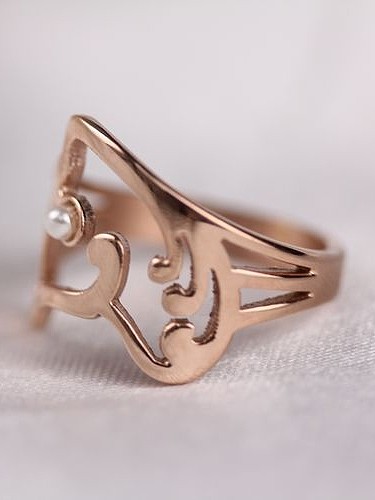 خاتم فولاذ التيتانيوم الإبداعي مبالغ فيه