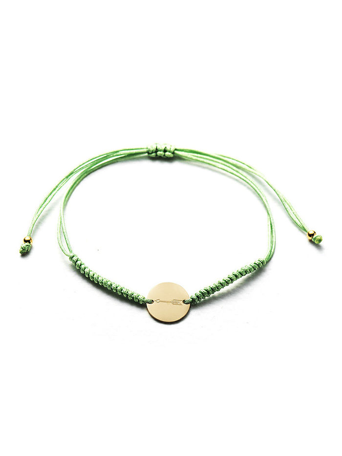 Rundes, minimalistisches, verstellbares, handgefertigtes Armband aus Edelstahl