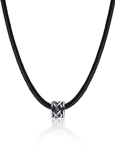 Geometrische Hip-Hop-Halskette aus Edelstahl