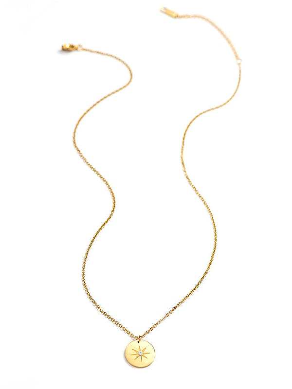 Stainless steel Minimalist Leaf Pendant