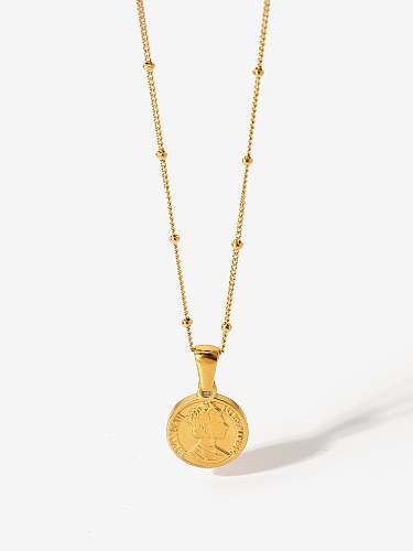 Coin Trend Halskette aus Edelstahl