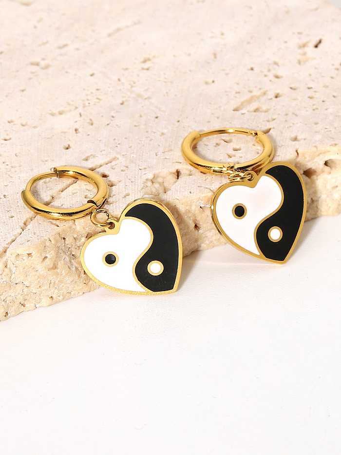 Stainless steel Heart Trend Drop Earring