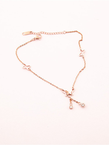 Rose Gold Plated Fashion Anklet
