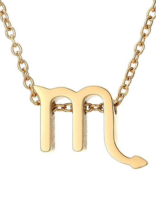 Titanium 12 Constellation Minimalist Necklace