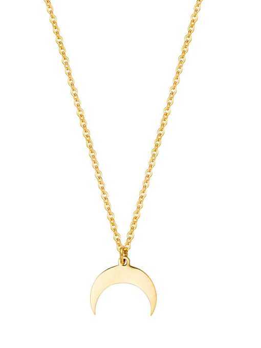 Stainless steel Minimalist Leaf Pendant