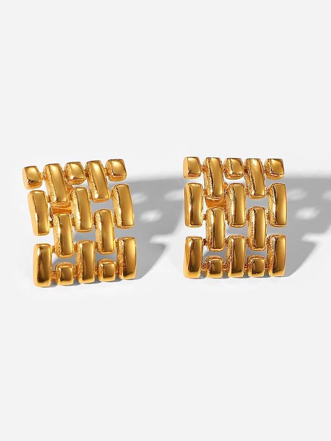 Stainless steel Geometric Trend Stud Earring