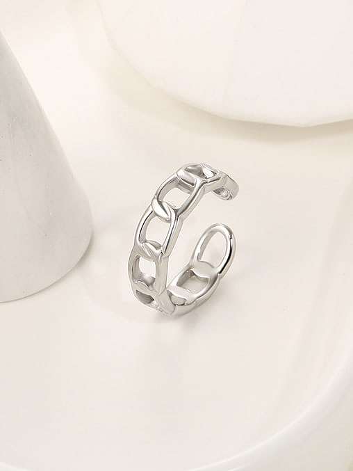 Stainless steel Hollow Geometric Minimalist Band Ring