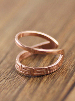 Offener Ring aus Roségold für Frauen