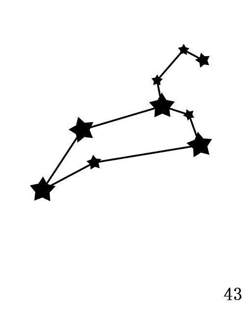 Collier pendentif géométrique minimaliste Constellation en acier inoxydable