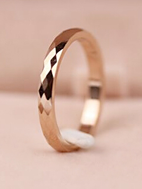Smooth Rose Gold Plated Ring