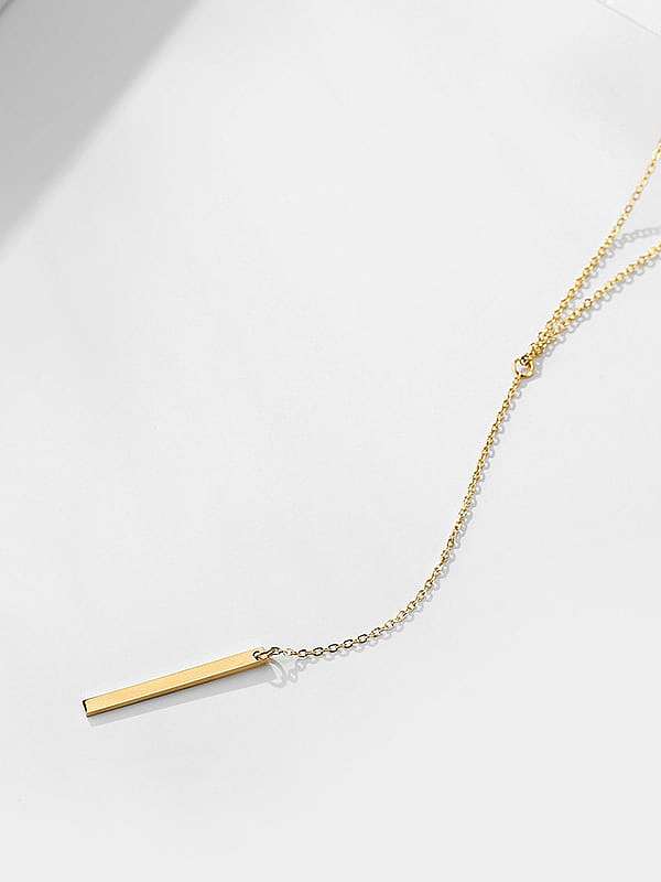Stainless steel Rectangle Minimalist Link Necklace