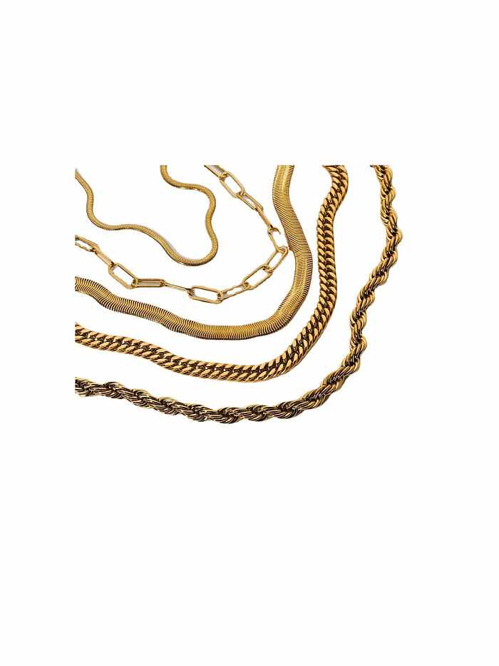 Stainless steel Geometric Trend Cuban Necklace