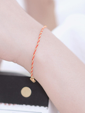 Titanium With Gold Plated Simplistic line Bracelets