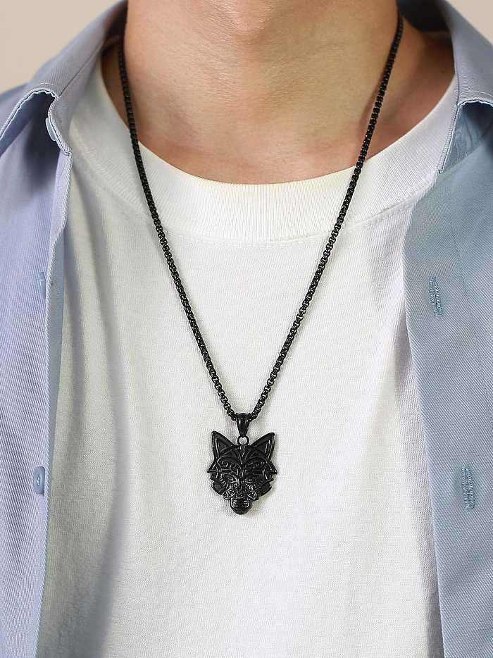 Stainless steel Tiger Hip Hop Necklace