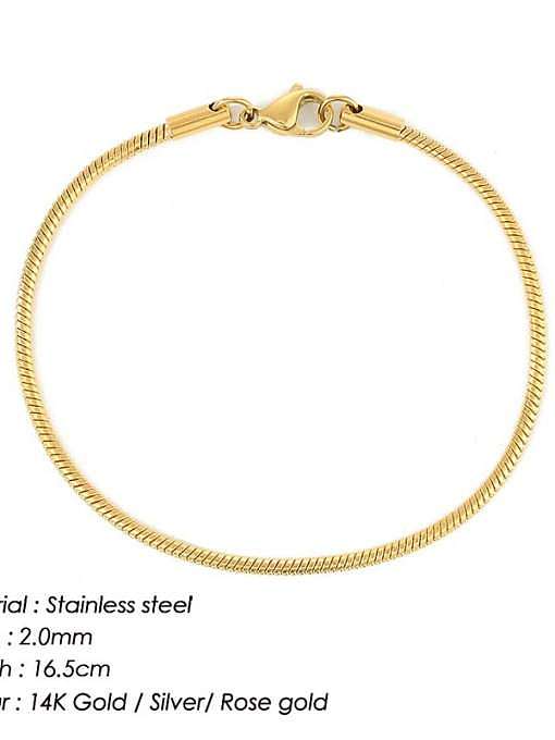 Stainless steel Snake Minimalist Link Bracelet