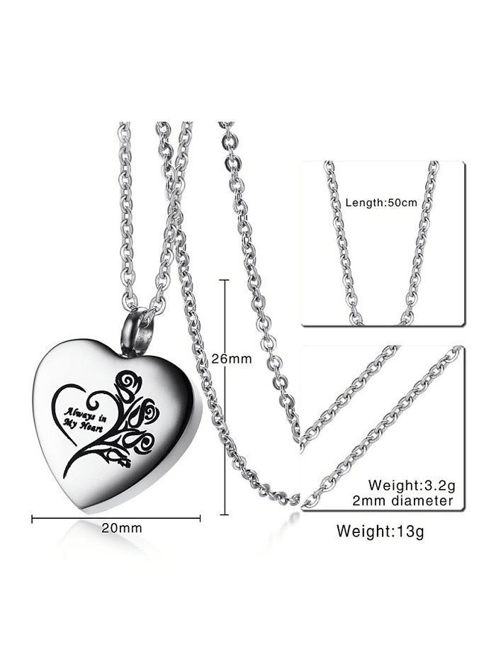 Stainless steel Minimalist Heart Pendant