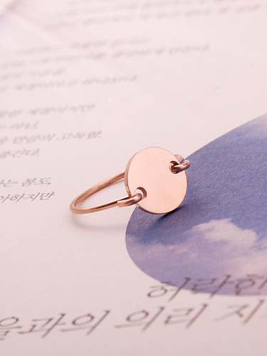 Smooth Fashion Simple Style Ring