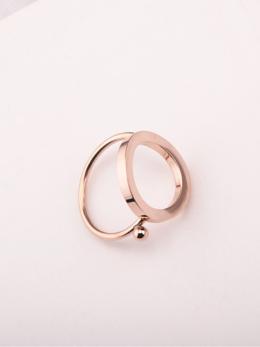 Fashion Simple Circle Women Ring