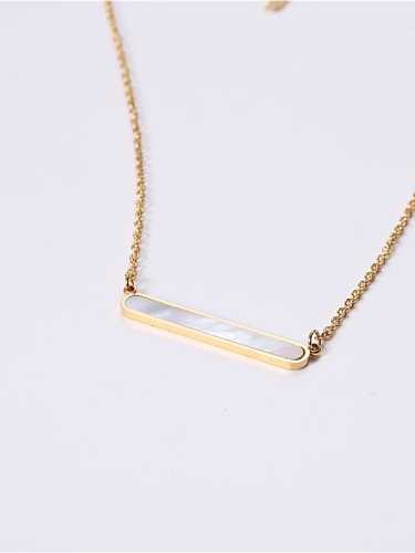 Stainless steel Shell Geometric Minimalist Necklace