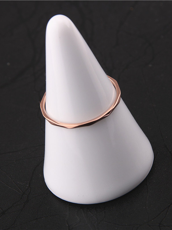 Rose Gold Geometry Section Ring