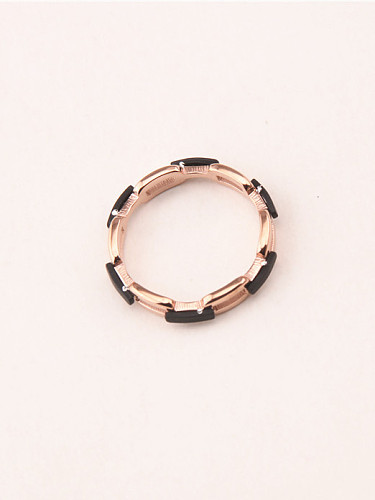 Hollow Personality Rose Gold Plated Ring
