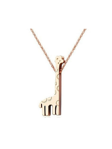Rose Gold Giraffe schöne Schlüsselbein-Halskette