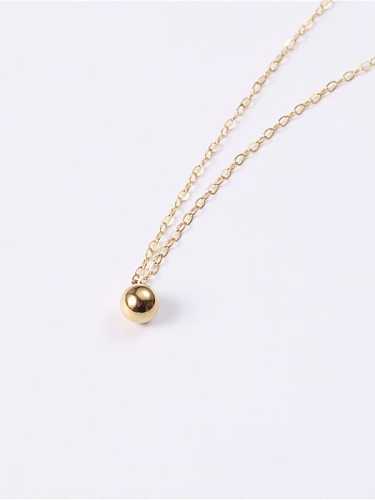 Titanium Smooth Round Minimalist Necklaces