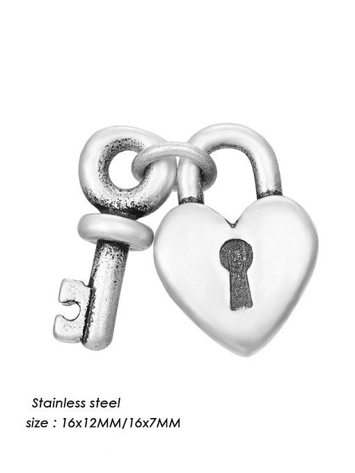 Stainless steel Vintage Key Pendant DIY