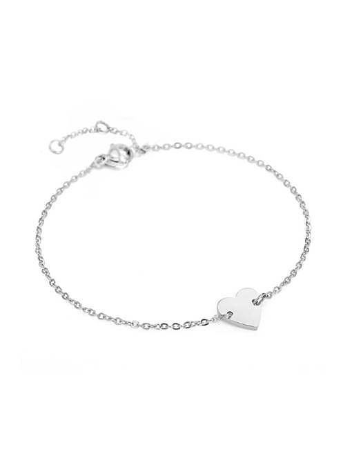 Stainless steel Heart Minimalist Bracelet