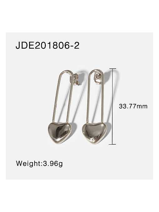 Stainless steel Heart Trend Hook Earring