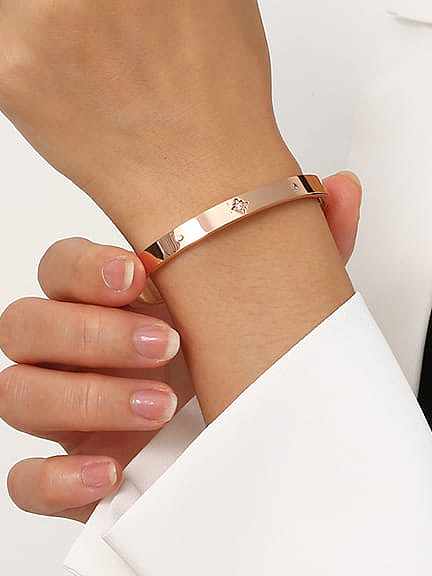 Titanium Steel Star Minimalist Band Bangle