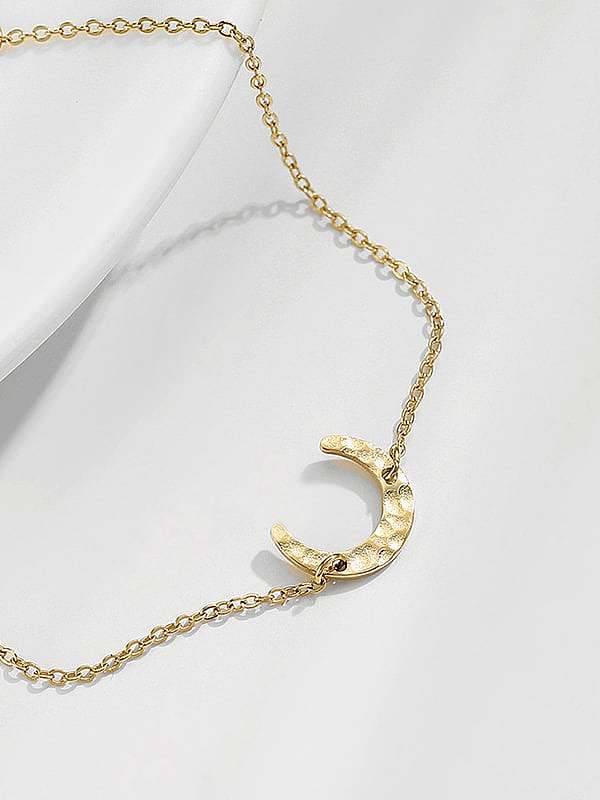 Bracelet à maillons minimalistes Lune en acier inoxydable