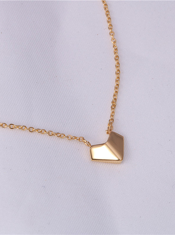 Titanium With Gold Plated Simplistic Irregular Necklaces