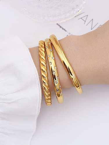 Stainless steel Geometric Minimalist Cuff Bangle