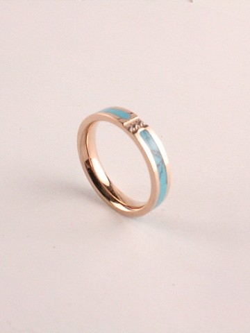 Simple Personality Marble Grain Ring