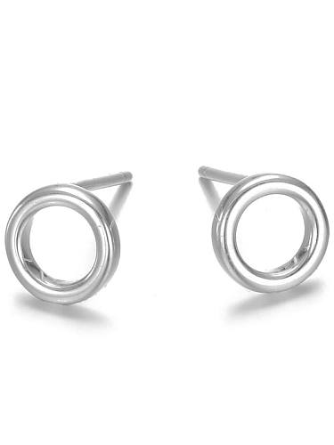 Stainless steel Round Minimalist Stud Earring