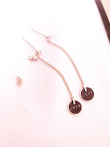 Temperament Rose Gold Plated Earrings