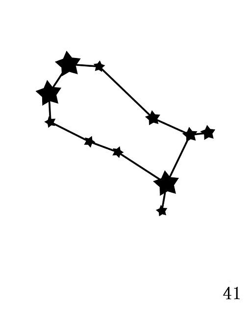 Stainless steel Constellation Minimalist Geometric Pendant Necklace